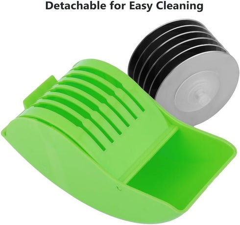 Herb Roller Mincer, AOZBZ Manual Hand Scallion Chive Mint Cutter with 6 Stainless Steel Blade Kitchen vegetable chop...