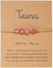 COLORFUL BLING 12 Constellation Healing Crystal Beaded Bracelets Natural Stone Zodiac Stretch Bracelets for Women Birthstone Gemstone Anxiety Reli...