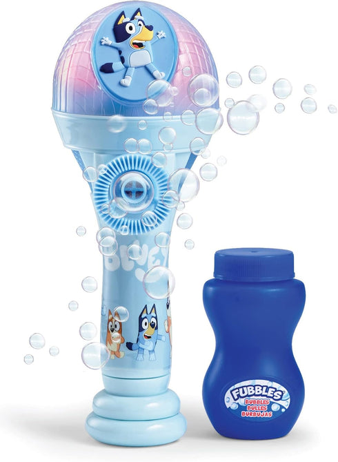 BLUEY DANCE MODE Bubble Machine and Toy Microphone | Bluey Toy for Baby, Toddlers and Kids | includes Bubble Solution...