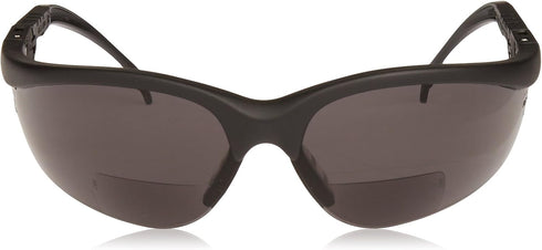 Crews K3H20G Klondike Plus Magnifier Polycarbonate Dual Bi-Focal Lens Glasses with Black Frame and 2.0 Diopter Gray Lens, 1-Pair...