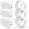 USB C Charger iPhone Charger Fast Charging 3Pack 20W PD+QC3.0 USB A Dual Port Wall Charger Block with 6FT USB C to Lightning Cable Compatible with...