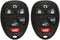 Keyless2Go Replacement for Keyless Entry Car Key Vehicles That Use 6 Button 15913427 OUC60270 Remote, Self-Programming - 2 Pack...