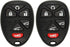 Keyless2Go Replacement for Keyless Entry Car Key Vehicles That Use 6 Button 15913427 OUC60270 Remote, Self-Programming - 2 Pack...