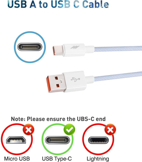 Earbuds USB C Charger Charging Cord for Echo Buds/OnePlus Buds Pro 2/ Motorola Moto Buds 085/ Monster/Status Audio Between Pro/ 3ANC,Raycon Fitnes...