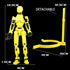 T-13 Action Figure with Pose Stand,Anime Robot Building Toy Sets,Lucky Puppet Joints for Boys,Girls,Men,Women,Multi-Jointed Moveable Dummy Desk De...