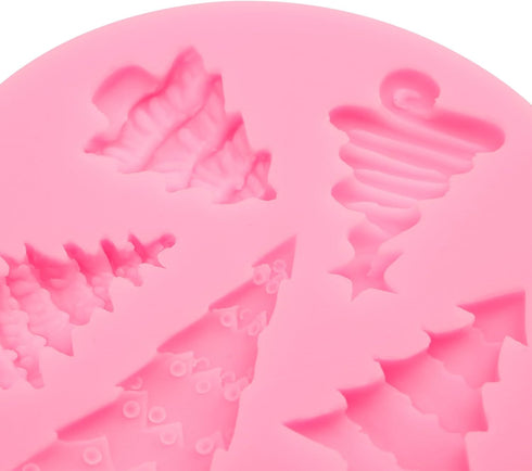 Christmas Tree Fondant Cake Silicone Mold 1 Pcs for Cake Decoration Candy Sugar Cupcake Topper Cake Polymer Clay Crafts Epoxy Resin...