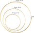 3 Pack Large Metal Floral Hoop Wreath Macrame Gold Hoop Rings(6 Inch8 Inch10 Inch) for Making Wedding Wreath Decor and DIY Dream Catcher Wall Hang...