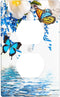 Butterfly Flower Single Duplex Outlet Light Switch Plate Cover Decor Wall Plate Cover For Home Bedroom Kitchen Decorative 4.5 * 2.76 Inch...