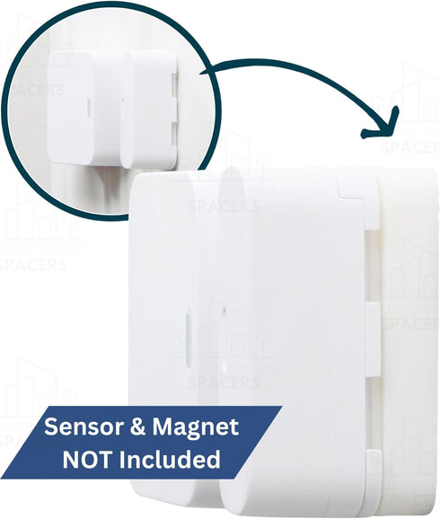 2 Pack Contact Sensor Riser Compatible with SimpliSafe Entry Alarm - Self-Adhesive DIY Magnet Side Sensor Spacer for SimpliSafe Security System (½...