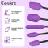 Silicone Spatula Set of 5,High Temperature Resistant, Food Grade Silicone, Dishwasher Safe, for Baking, Cooking (Purple)...