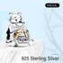 925 Sterling Silver Mother-Daughter Heart Love Mom Charms for Bracelets Necklaces,Cartoon Mouse Bear Cat Dog Pendants Beads Jewelry Gift for Women...
