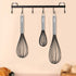 NileHome Whisk Commercial Whisks Stainless Steel & Silicone Non-Stick Coated Small Whisk Set 8" 10" 12" Kitchen Wisk Wire Whisks for Cooking 3 Pac...