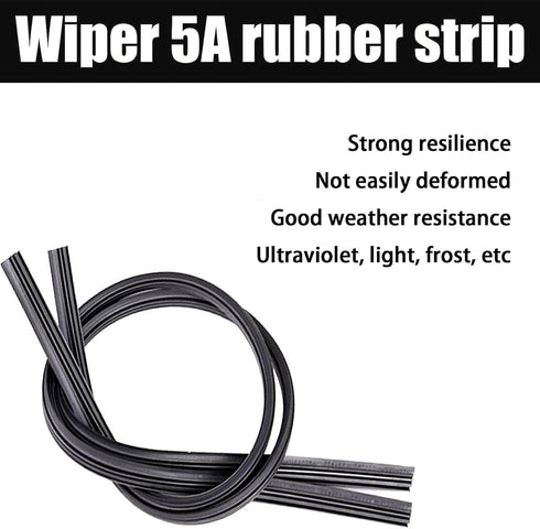 4 PCS Windshield Wiper Blade, 24 Inches Universal Car Wiper Blade, Silicone Frameless Windshield Wiper Blade Refills for Most Cars Buses Vans Truc...