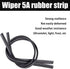 4 PCS Windshield Wiper Blade, 24 Inches Universal Car Wiper Blade, Silicone Frameless Windshield Wiper Blade Refills for Most Cars Buses Vans Truc...