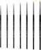 XDT#725 Fine Detail Brushes 7pcs Set, Detail Paint Brushes for Acrylic Oil Watercolor, Miniature Paint Brushes for Art Painting Body Painting Face...