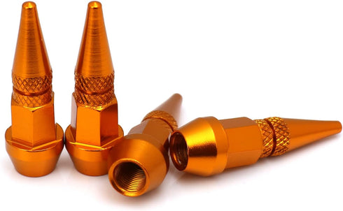 Tires Valve Stem Caps Aluminum Alloy Car Valve Cover Universal Fit Most Cars SUV Bike Trucks Motorcycles 4 Pcs/Set (Gold)...