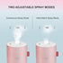 Portable Small Humidifier,500ml Air Humidifier for Plant,Night Light Function,Super Quite,Auto Shut-Off,USB Personal Cool Mist Humidifier for Bedr...