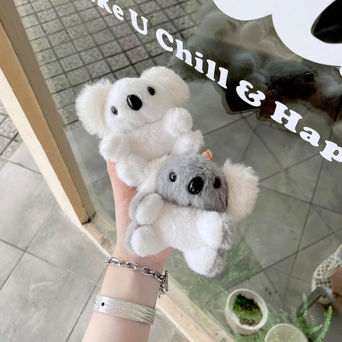 Yatchen Furry Case for AirPods Pro,Funny Cute 3D Cartoon Plush Kawaii Koala Fluffy Soft Warm Cover Case Carrying with Keychain Anti-Fall Protector...