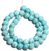 Yochus 8mm Blue turquoises Round Loose Beads Natural Stone Beads for Jewelry Making...