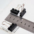 100 Pack Small Binder Clips 0.75 Inch, Small Binder Clips Micro Clips Paper Clamps for Office and Home Supplies, Black...