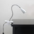 Simple Designs LD2005-WHT Flexible Gooseneck LED Clip Light Desk Lamp, White...