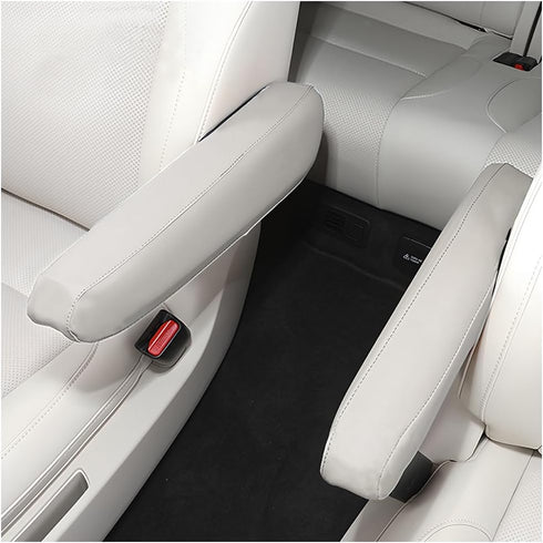 Car Front Seat Armrest Covers,13.78" x 5.12" Elastic Auto Arm Rest Cover, 2 Pcs Microfiber Leather Armrest Protectors, Auto Interior Accessories D...