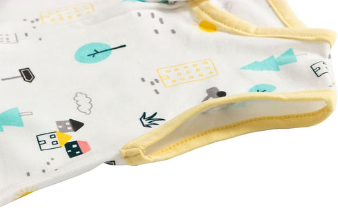 Baby Sleep Sack, Cotton Toddler Baby Sleeveless Sleep Sack with Feet, Baby Wearable Blanket, Sleepsacks for Baby Boys Girls, 0.5 TOG...