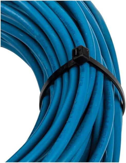 Klein Tools 450-210 Cable Ties, 50-Pound Tensile Strength, Heavy Duty Nylon Cable Zip Ties, Indoor / Outdoor Use, 11.5-Inch, Black, 100-Piece...