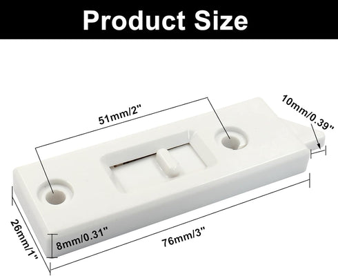 Window Latch Locks Replacement Window Parts and Hardware, Plastic Spring Loaded Sliding Window Tilt Latch for Home Window Accessories, Pack of 16 ...