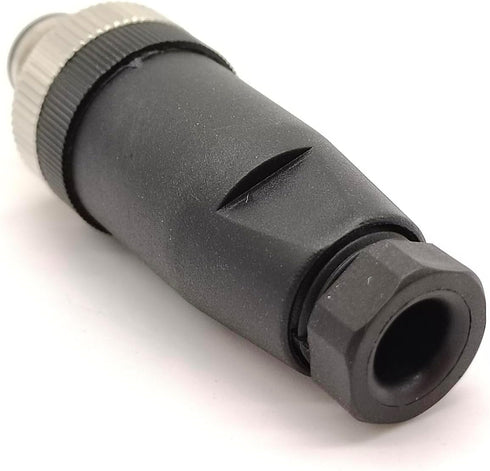M12 Cable Connector Circular Waterproof Aviation Plug Field Installable Screw Termination Unshield Straight (5 Pin Male A-Code)......
