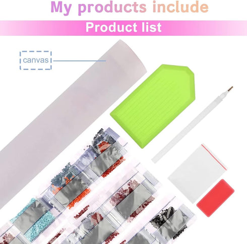 Diamond Painting Kits for Adults,5D DIY Full Round Drill Diamond Art Peculiar Hippo Diamond Painting by Numbers Kits Crafts for Family Relaxation ...