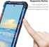 Hekodonk for Google Pixel 6 Case,Heavy Duty Shockproof Protection Hard Plastic+Silicone Rubber Hybrid 3 in 1 Full Body Protective Phone Case for G...