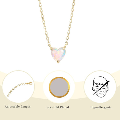 Cute Gold Heart Necklace, Tiny 14K Gold Plated Love Heart Necklace Trendy Small Diamond Open Heart Pendant Necklace Dainty Gold Necklaces for Wome...