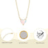 Cute Gold Heart Necklace, Tiny 14K Gold Plated Love Heart Necklace Trendy Small Diamond Open Heart Pendant Necklace Dainty Gold Necklaces for Wome...