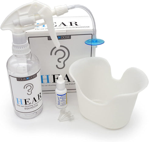 EQUADOSE Hear Earwax Removal Kit, Complete Ear Cleaning System for Effective Wax Removal, Safe Irrigation Tool for Gentle Ear Care, Professional C...