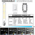 Dimmable T10 LED Edison Bulbs, Neutral White 4000K, 8.9inch Long Tubular Light Bulb, 8 Watt Vintage Long Tube LED Filament Bulb,800lm,E26 Base Led...
