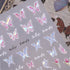 Shiny Pink Butterfly Nail Art Sticker Butterfly Nail Decals 3D Self-Adhesive Nail Art Supplies Laser Glitter Butterflies Nail Design Stickers for ...
