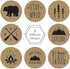 Rustic Mountain Baby Shower Stickers / 8 Adventure Birthday Party Designs / 1.5" Gender Neutral Little One Labels / 500 Party Favor Labels/Made in...