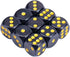 SurfaceMitt Luxury Black and Gold Dice Set 10 Count, Premium Durable Gaming Dice for Tabletop and RPGs...