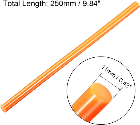 uxcell 11pcs Hot Glue Sticks for Glue Gun 7/16-inch x 10-inch Mini Hot Melt Adhesive Glue Stick Colorful...