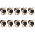 10-Pack Replacement Speakon Connector 4 Pole with 31 * 26mm Metal Panel Mount for NL2FC, NL4MP, NL4MPR, NL4FC, NL4FX, NLT4X, NL4 Series...