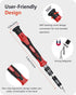UnaMela Electronics Precision Screwdriver Set: 61 in 1 Small Magnetic Repair Tool Kit Mini Screw Driver with Case for Computer, Laptop, PC, iPhone...
