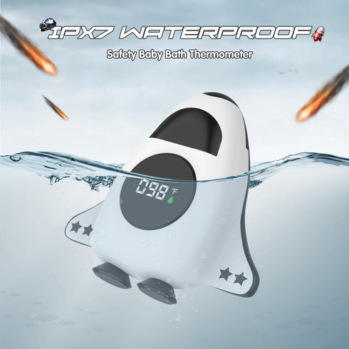 Baby Bath Thermometer with Upgraded Chip | Digital Shower Water Temperature Sensor | Safety Bathtub Floating Thermometer Toy | Kids Bathing Gauge...