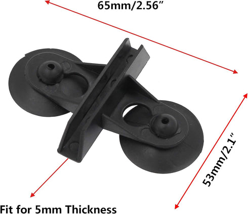 20Pcs Aquarium Isolation Plate Suction Cup Divider Holders Bracket, Fish Tank Plastic Sheet Divider Suction Cup (Black)...