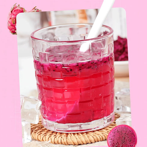 Mkostlich Freeze-dried Dragon Fruit, 2 x 3.52oz Dragon Fruit Snacks with 1 Ingredients, No Sugar Added, Dragonfruits Cube for Drink, Baking, Break...