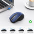 TECKNET Wireless Mouse (2.4G & BT5.0/3.0) Silent Mouse 4800 DPI Computer Mouse 6 Buttons Bluetooth Mouse, USB A Mouse Wide Compatibility - Blue...