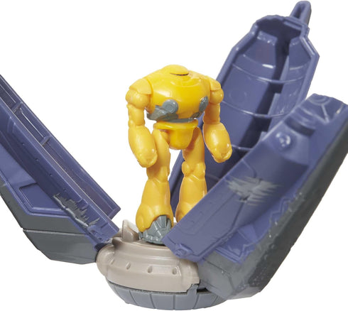 Mattel Disney and Pixar Lightyear Hyperspeed Series, Zyclops Mini Action Figure & Pod Vehicle, Toy Set with 3.78-in Spaceship...