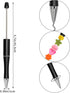 50Pcs Black Beadable Pens Plastic Bead Pen Black Ink Ballpoint Pens Diy Pens Cute Cool Pens for Journaling Students Teacher Bridal Graduation Gift...