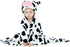 MICHLEY Baby Hooded Swaddling Blanket for Boys Girls, Animal Face Toddler Fall Winter Throw Blankets 0-3 Years(Cow)...