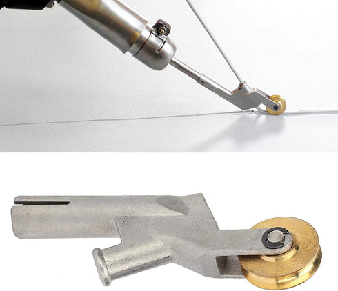 Floor Welding Nozzle Round Mouth Hot Air Gun Tips PVC Flooring Welder Heating Torch Accessory with Wheel...